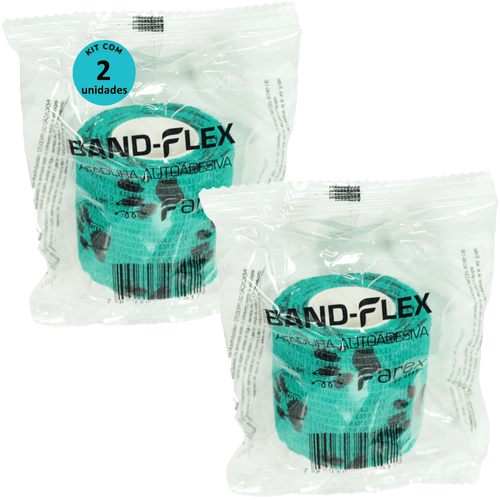 Atadura 5cm Verde Com Patinhas Band-Flex Autoadesiva Para Animais Farex Kit com 2 Atadura 5cm Verde Com Patinhas Band-Flex Autoadesiva Para Animais Farex Kit com 2